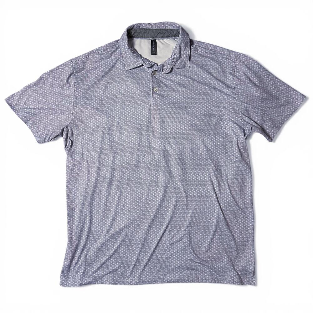 Anderson Ord Golf Polo Shirt Mens Size XL Geometric Print Performance